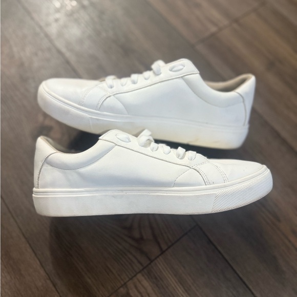 Dr. Scholl’s White Leather Low Top Comfort Sneakers Lace Up Women’s 8M - Picture 2 of 8